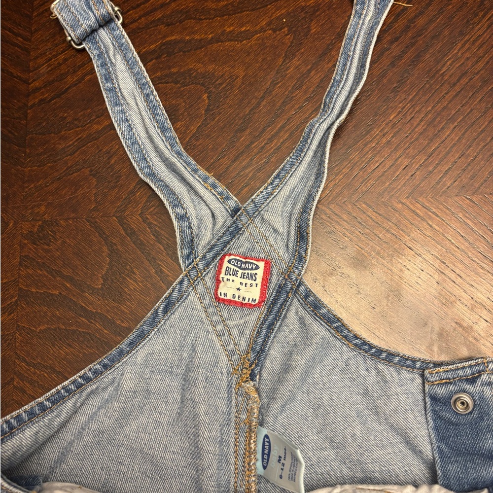 Vintage Old Navy Kids Blue Denim Overalls - Picture 3 of 6